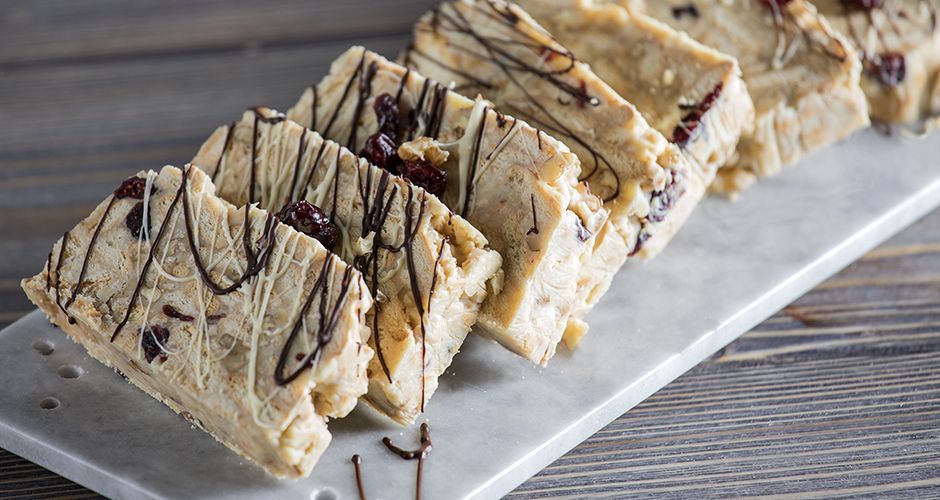 White chocolate log