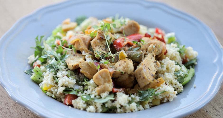 Greek Stir Fry Chicken - Tigania