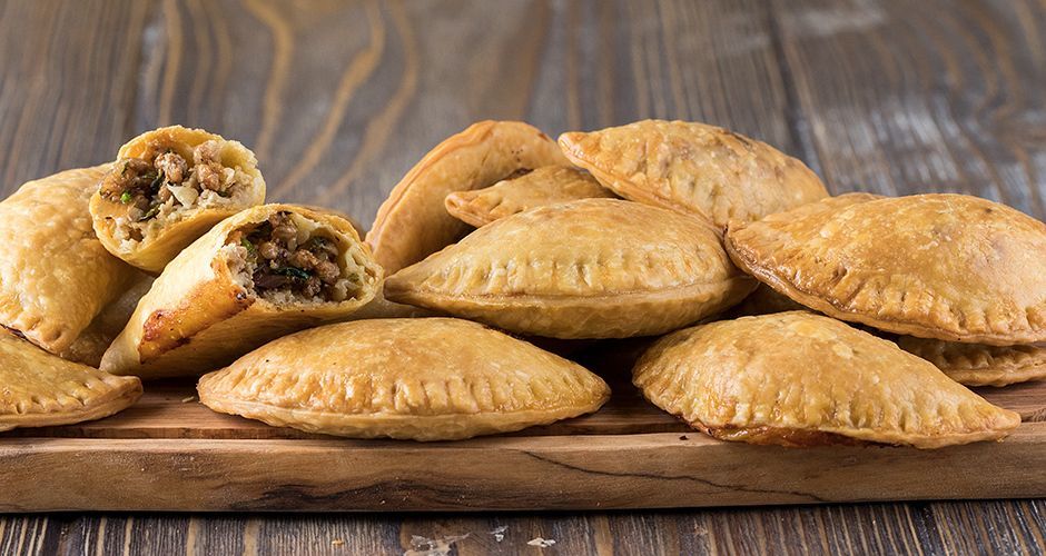 Ground pork turnovers