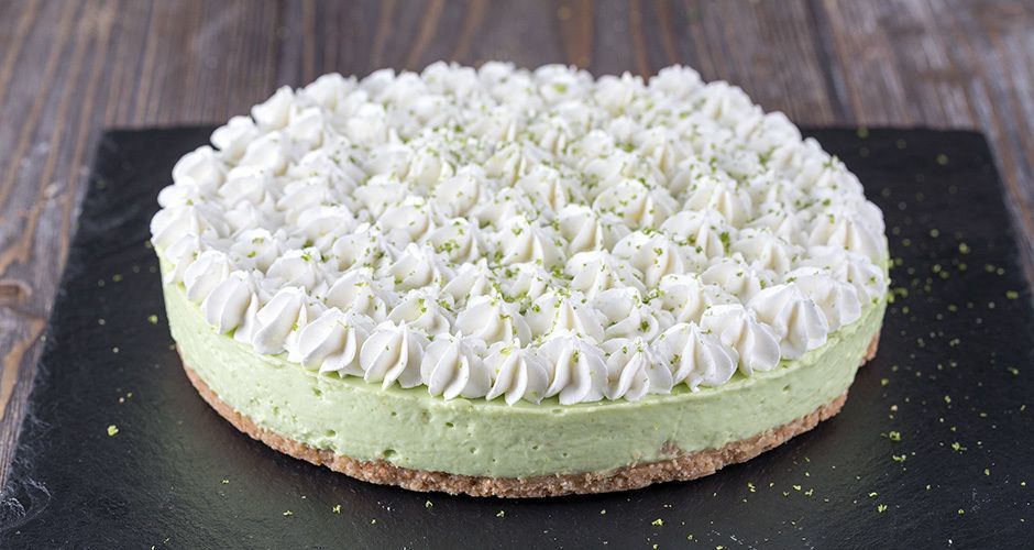 Cheesecake με λάιμ και αβοκάντο
