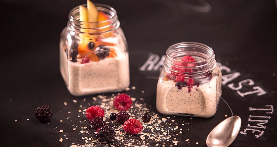 Healthy oatmeal breakfast