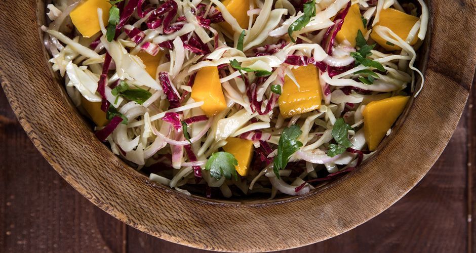Exotic cabbage salad