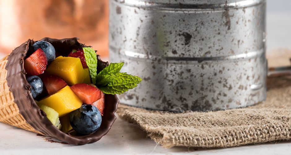 Fruit Salad Cones