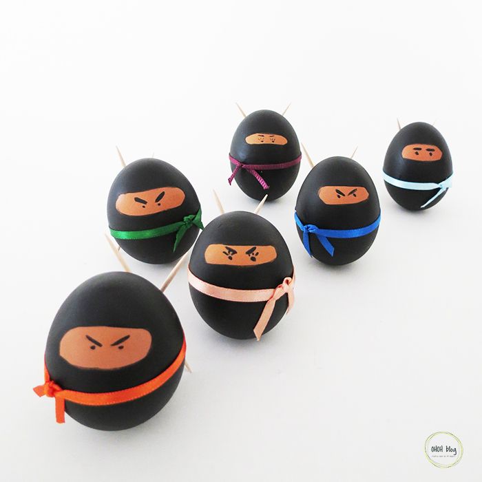 Ninja… eggs for Easter? They are so easy to make!!