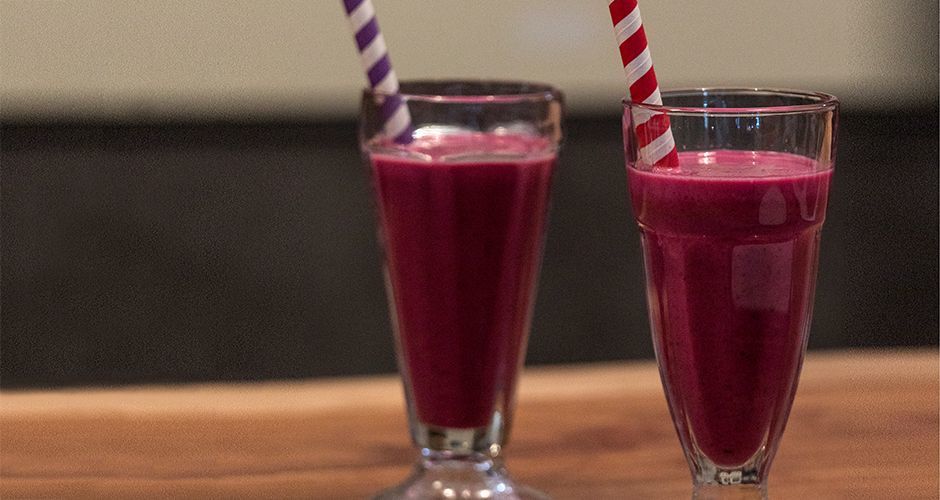 Cherry and beetroot smoothie