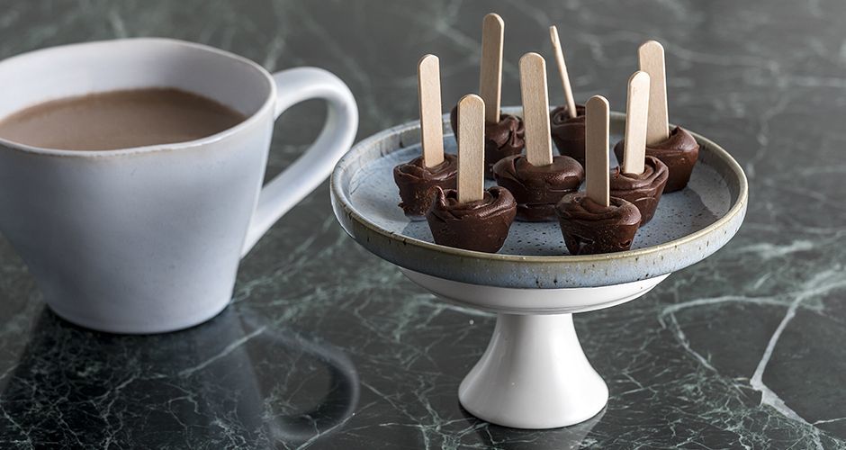 Hot chocolate on a stick