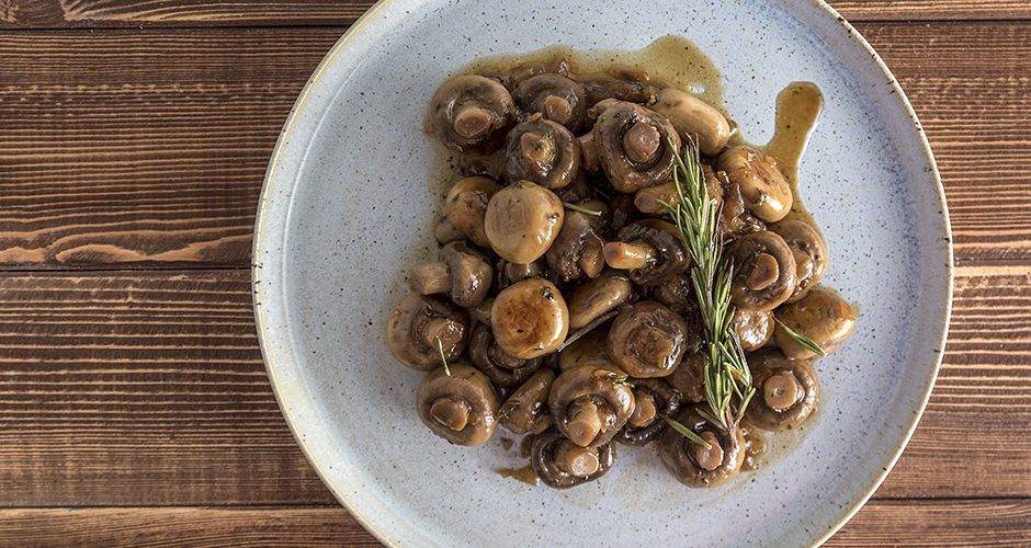 Oven roasted mushrooms