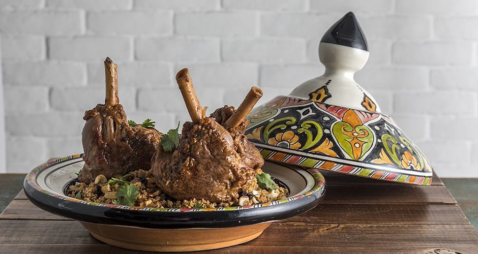 Moroccan lamb shanks