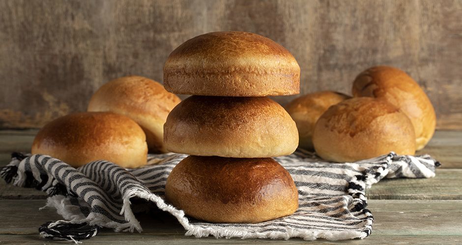 Homemade burger buns