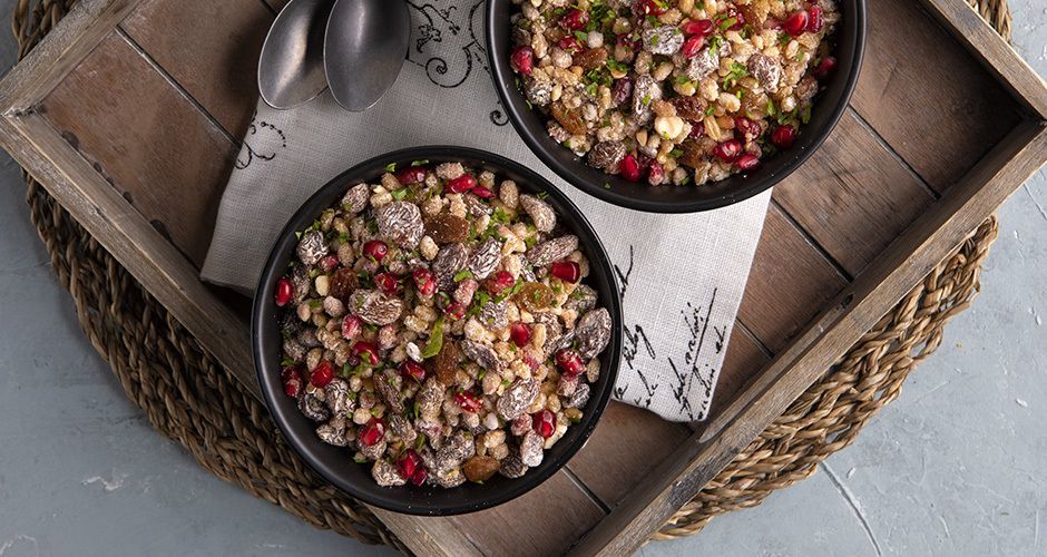 Greek wheat berry memorial food - Koliva