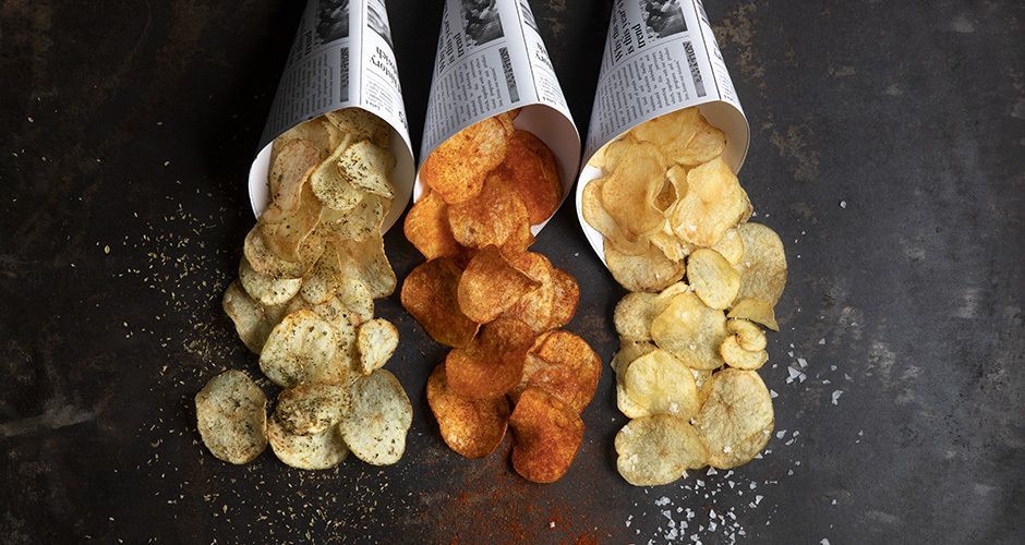 Homemade potato chips
