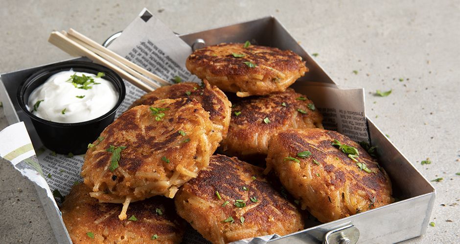 Pasta fritters