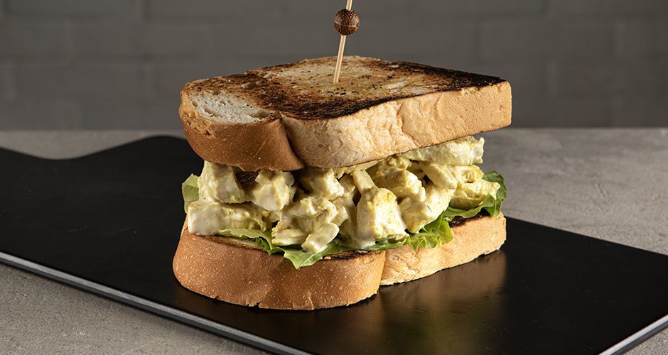 Coronation sandwich with curry