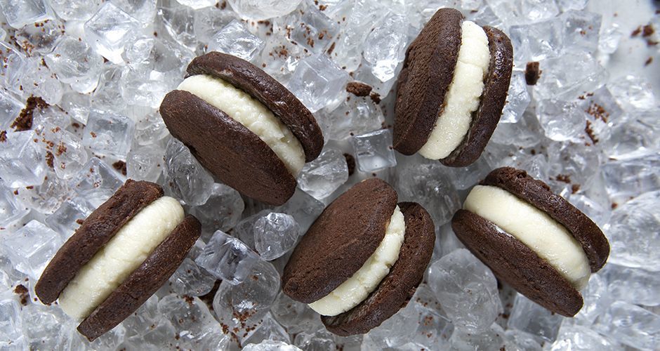 Vanilla ice cream sandwiches