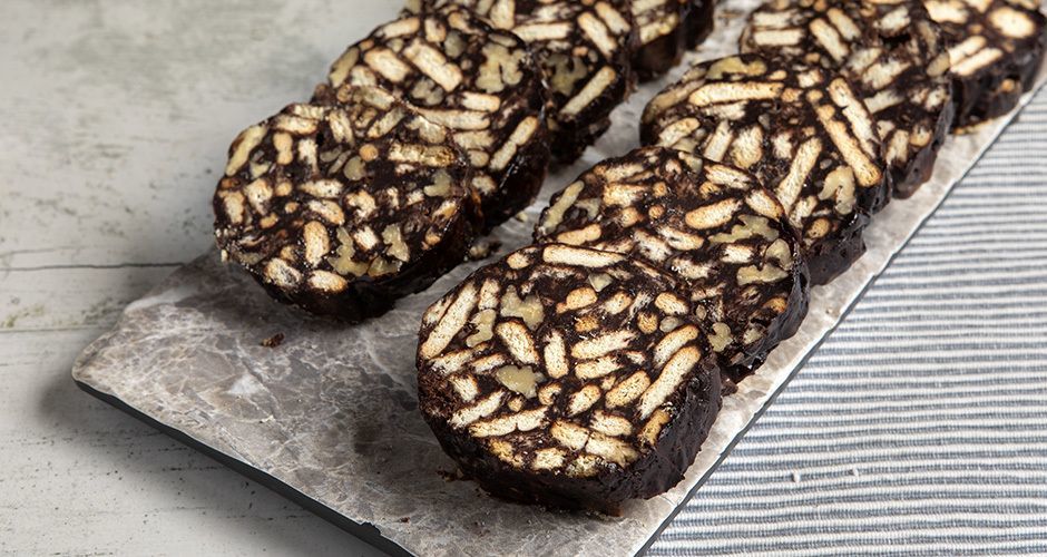 Greek chocolate salami