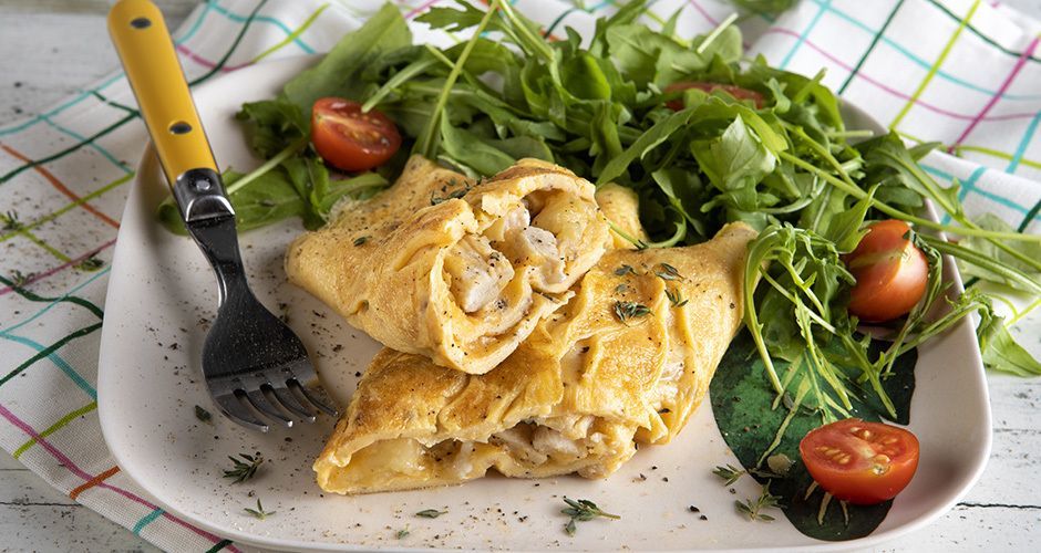 Chicken omelet Recipe Akis Petretzikis