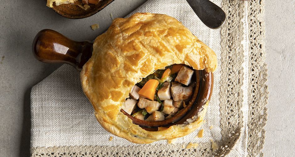 Pork belly pot pies
