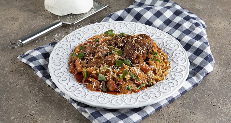 Greek lamb with orzo Yiouvetsi Recipe Akis Petretzikis