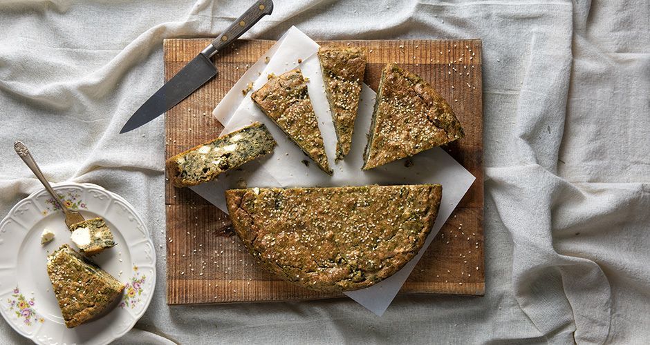 Whole-wheat spinach pie