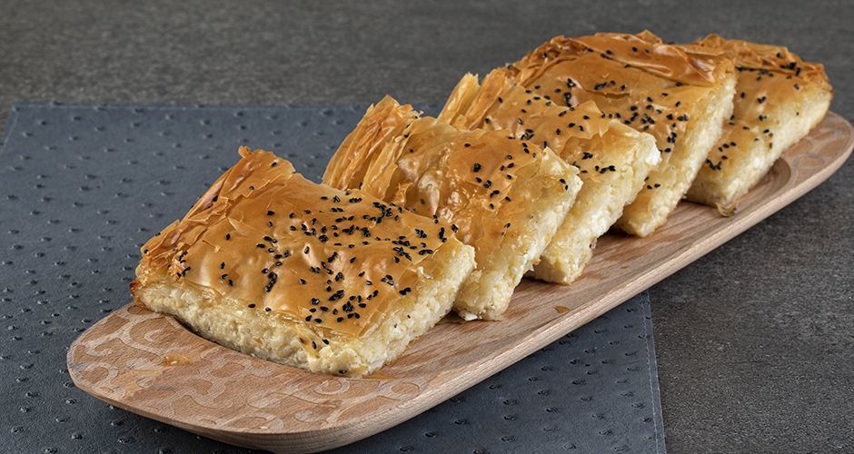 Easy cheese bougatsa with phyllo