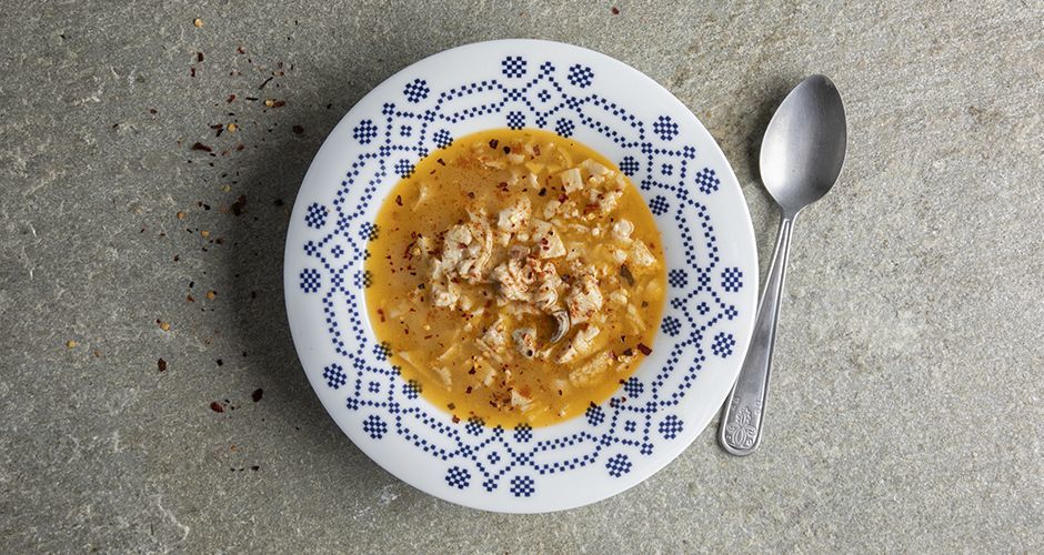 Pressurecooker Greek tripe soup Patsas Recipe Akis Petretzikis