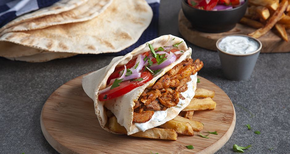 Souvlaki with Arabic pita bread Akis Petretzikis