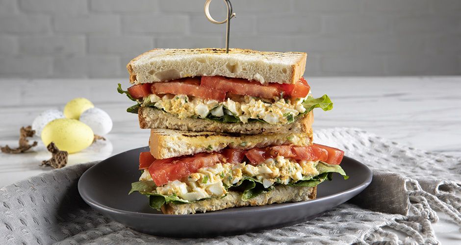 Sandwich with eggs
