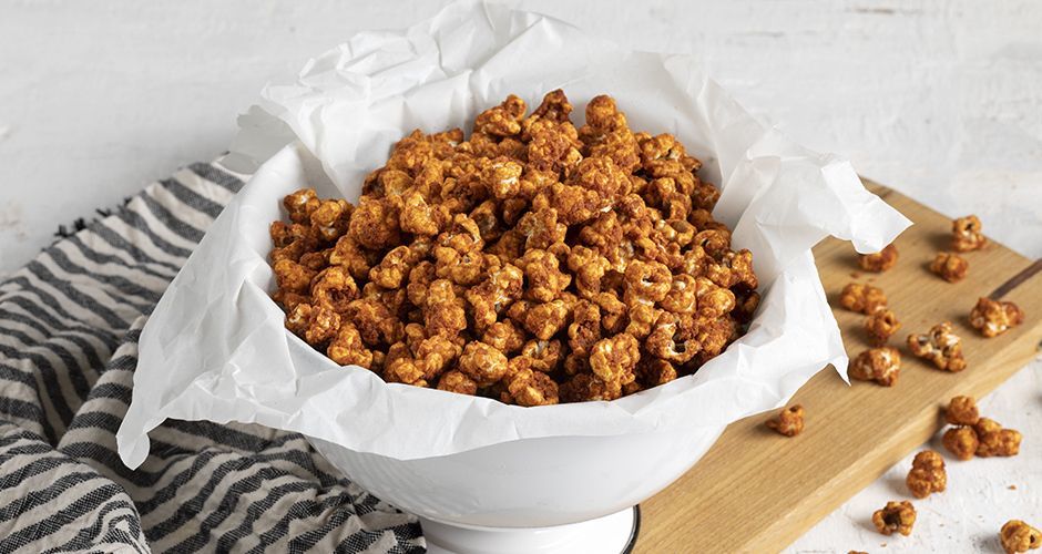 Sweet popcorn on the grill