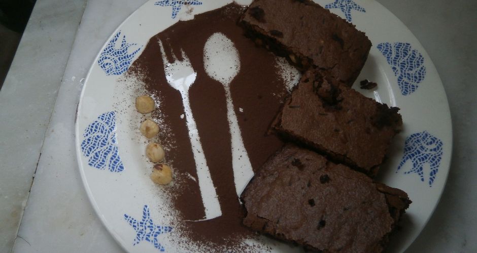Brownies με φουντούκια