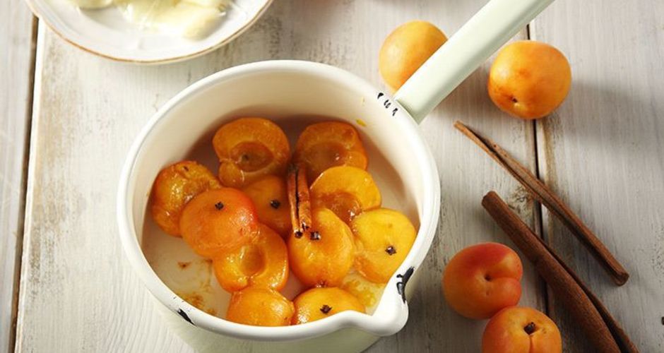 Apricot and Gruyere Saute
