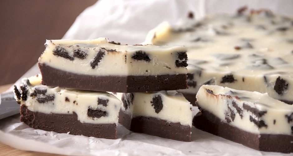 Double chocolate fudge squares