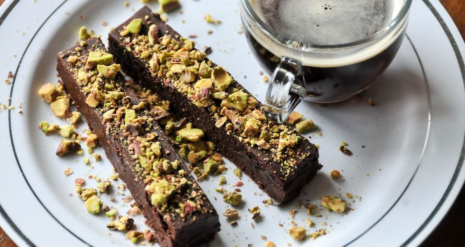 Pistachio and Almond Liqueur Truffles