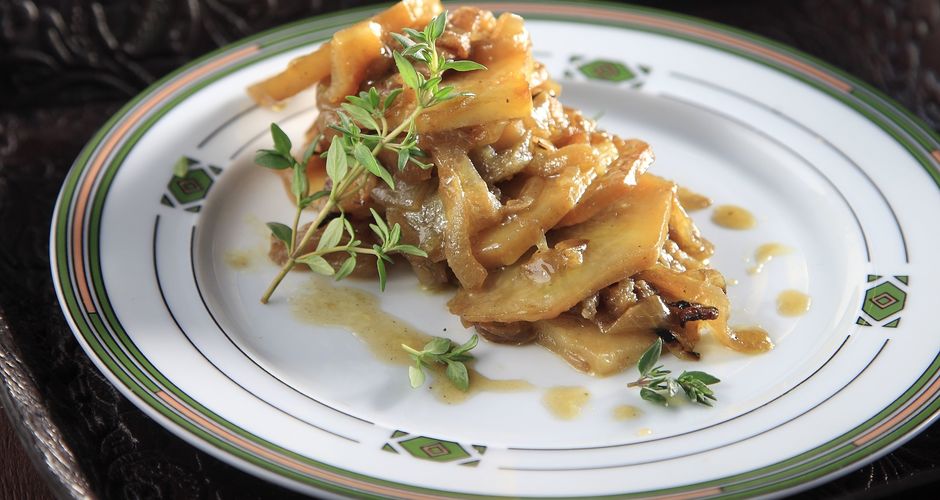 Roasted Potatoes wth Caramelized Onions