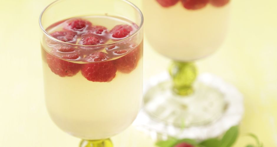 Raspberry and Lemon Verbena Jello