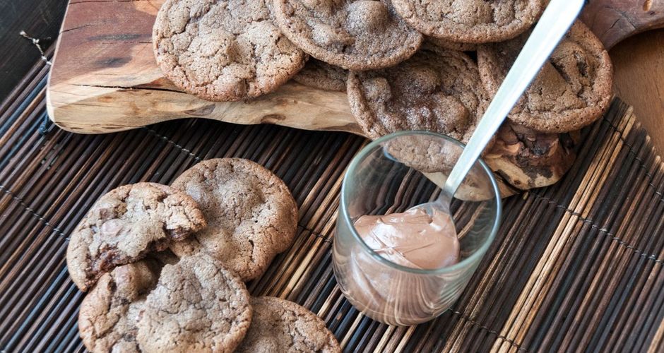 Chocolate praline cookies
