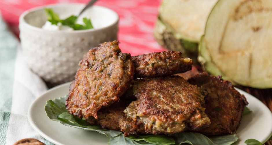 Eggplant Fritters Recipe Akis Petretzikis