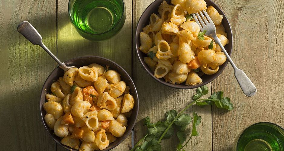 Pasta Shells with Pumpkin Pesto