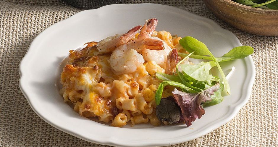 Shrimp mac 'n' cheese