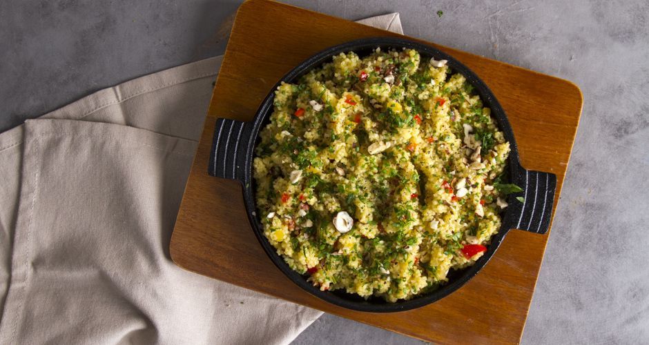 Couscous with Ginger and Hazelnuts