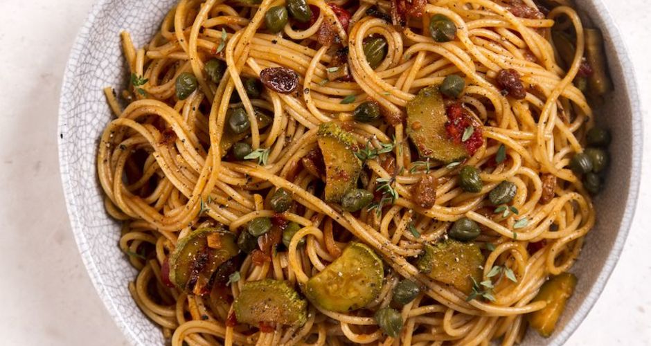 Pasta Caponata with Zucchini